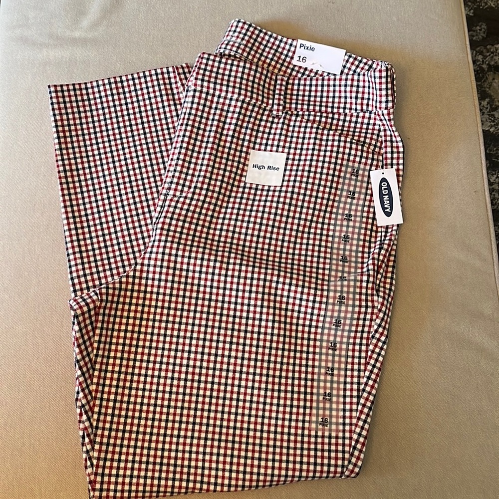 BNWT OLD NAVY HIGH RISE PIXIE PANTS 16